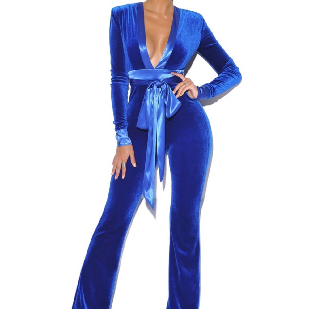 Blue Velvet Jumpsuit